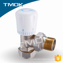 two way mixing valve plastic handle thermostatic radiator pipe thread connection brass temperature control valve in OUJIA